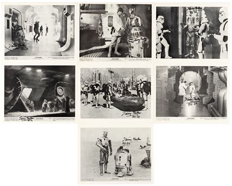 Hake's - STAR WARS MOVIE STILLS LOT WITH 19 SIGNED STILLS.