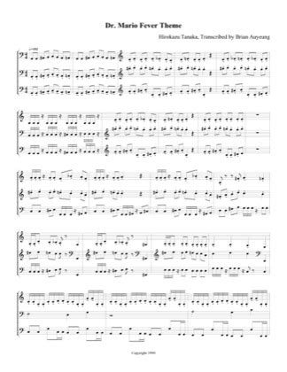 Fever Theme - Dr. Mario Free Piano Sheet Music PDF