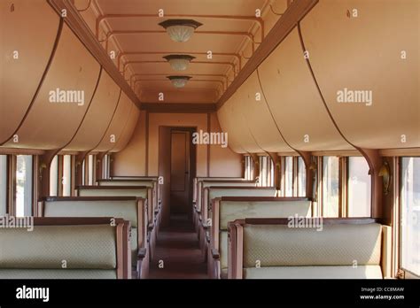 Old Pullman rail car interior. The Railway Museum of Greater Cincinnati ...