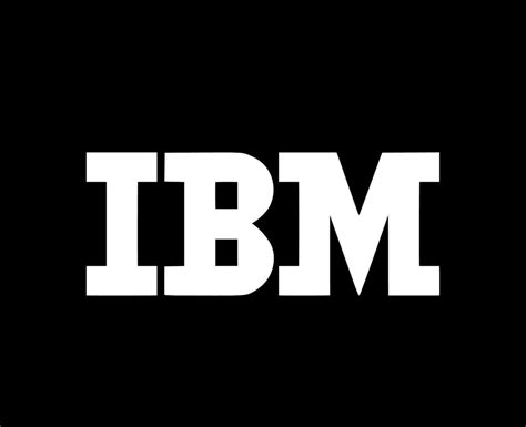 IBM Logo Brand Software Computer Symbol White Design Vector ...