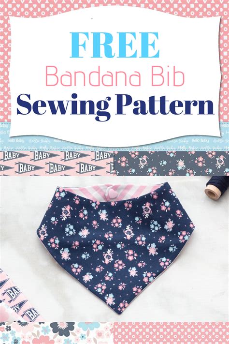 Free Bandana Bib Sewing Pattern | Hello Baby | Sweet Red Poppy