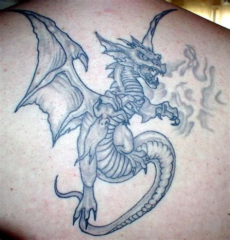 Fire Throwing Dragon Tattoo