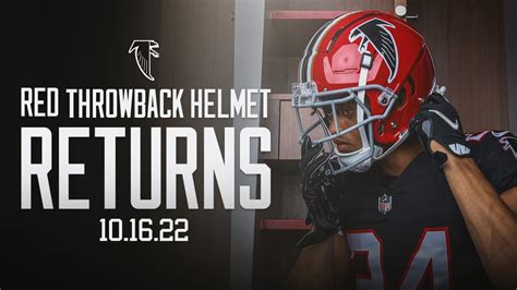 Red helmet returns for week 6 | Falcons re-introduce iconic throwback ...