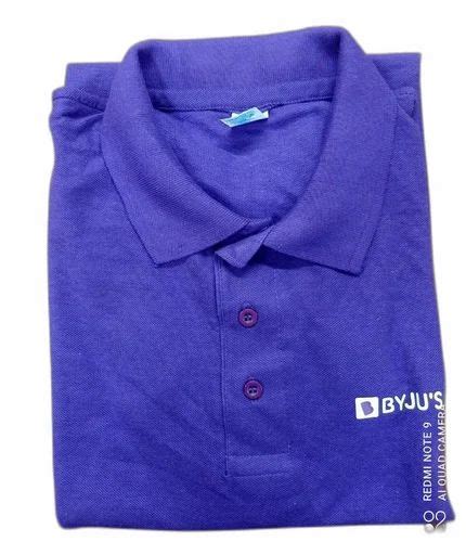 Printed Cotton Mens Blue Collar T Shirt at Rs 550/piece in Tiruppur ...