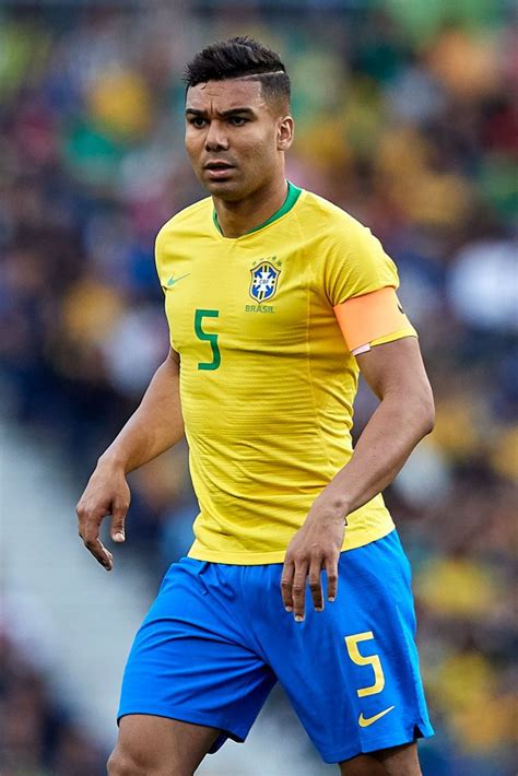 Carlos Casemiro of Brazil looks on during the International Friendly ...