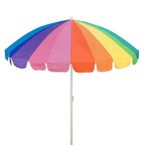 7 ft. Beach Umbrella, Rainbow - Walmart.com - Walmart.com