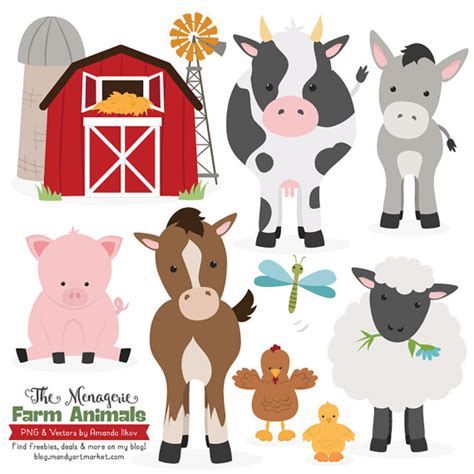 Farm animals clipart - Clipground