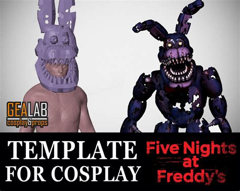 Pepakura Designer, Five Nights At Freddy's, Fnaf, Bonnie, Nightmare ...