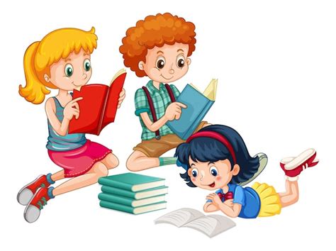 Free Vector | Group of young children cartoon character