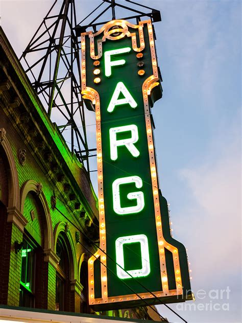 Fargo Theatre Marquee at Night Photo Photograph by Paul Velgos