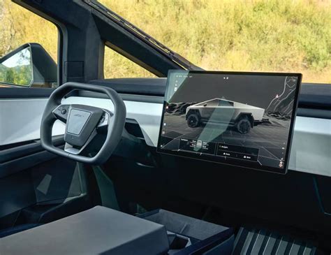 Tesla Cybertruck UI and interior get closer looks in new photos