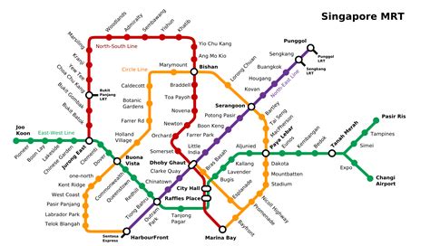 About Singapore City MRT Tourism Map and Holidays: Detail Singapore ...