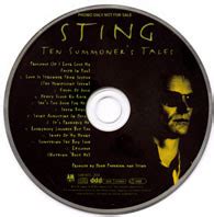 Sting – Ten Summoner's Tales (1993, CD) - Discogs