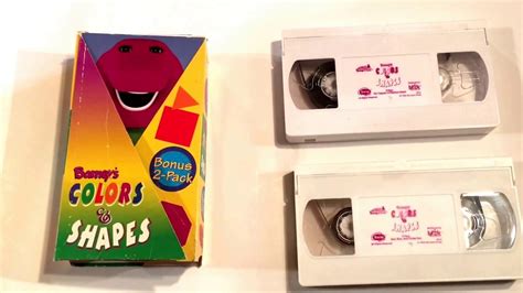 Barney Colors And Shapes Vhs Trailer