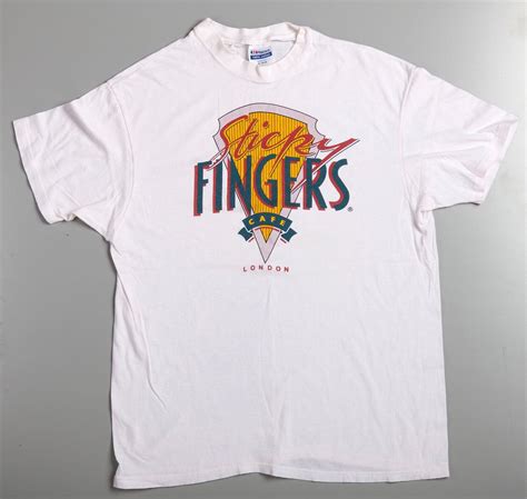 Vintage 1990s Sticky Fingers Cafe T-Shirt XL london b… - Gem