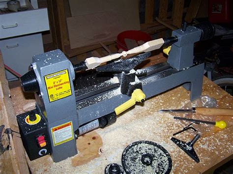 Wood Destruction by a Woodscrub: Harbor Freight Mini Lathe