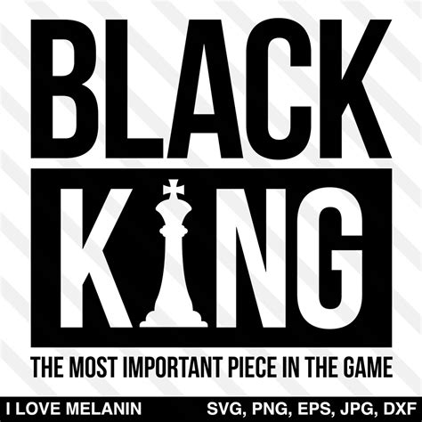 Black King Chess SVG – I Love Melanin