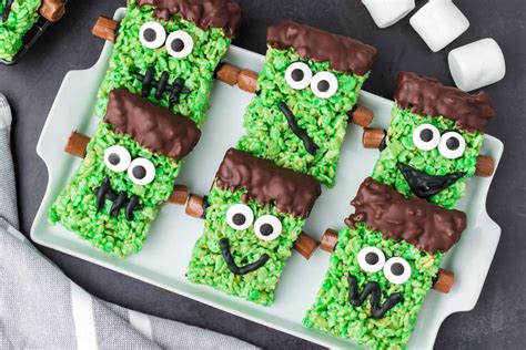 Frankenstein Rice Krispie Treats | 365 Days of Baking and More