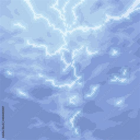 pixel art blue lightning square background Stock Vector | Adobe Stock