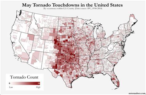 Here’s where tornadoes typically form in May across the United States ...