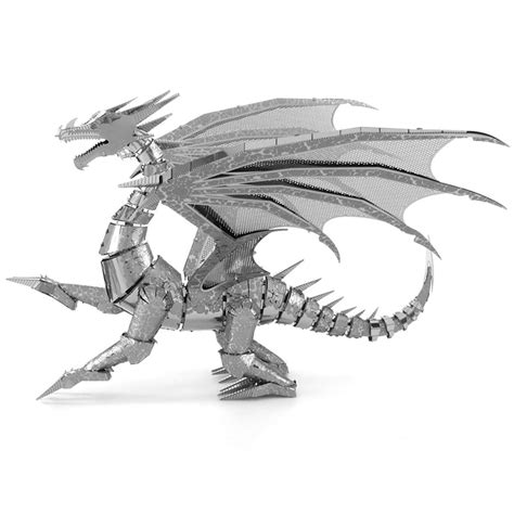 Silver Dragon Metal Earth Premium Series | 3D Metal Model Kits