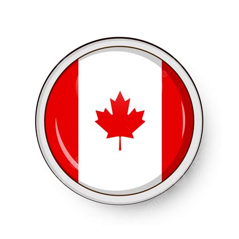 Canada Circle Flag Vector, Canada Circle Flag, Circle Flag, Canada Flag ...