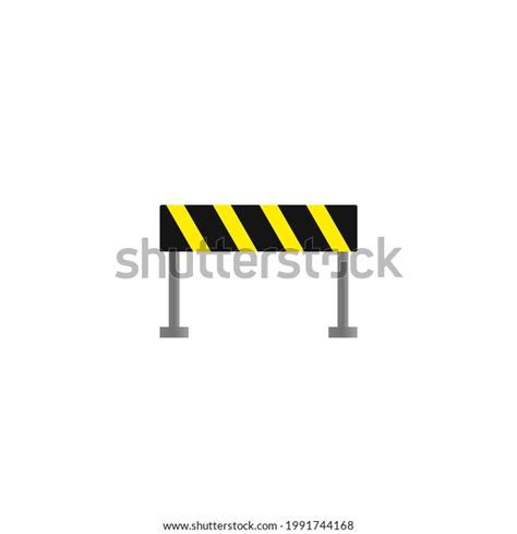 Barricade Block Vector Vector Illustration Mobile Stock Vector (Royalty ...