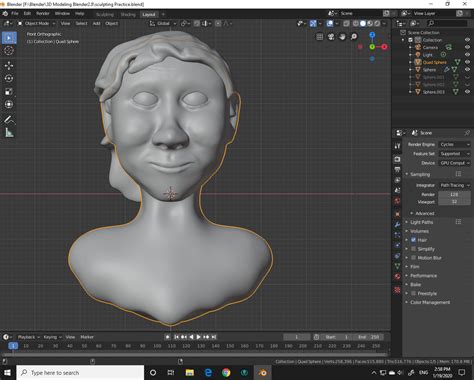 sculpting practice - Finished Projects - blendermania3d.com