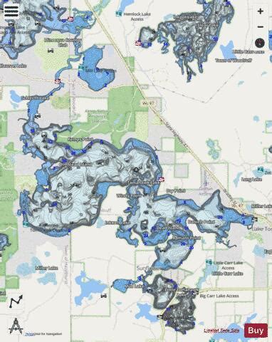 Tomahawk Lake Fishing Map | Nautical Charts App