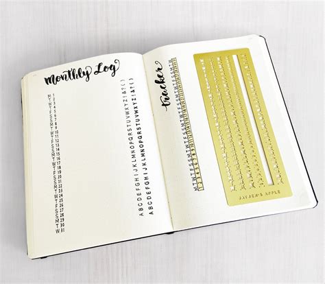 Monthly Planner Original gift Planner Stencil,fits A5 journal & Midori ...