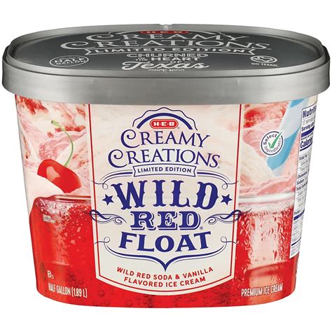 H-E-B Select Ingredients Creamy Creations Wild Red Float Ice Cream ...