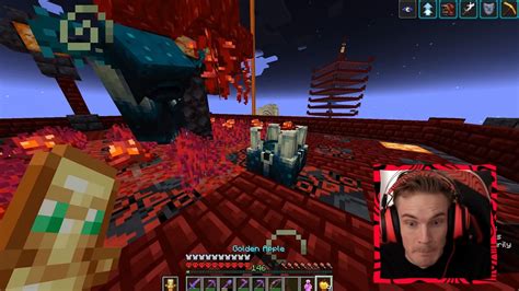 Pewdiepie reacts to the new Warden update in Minecraft