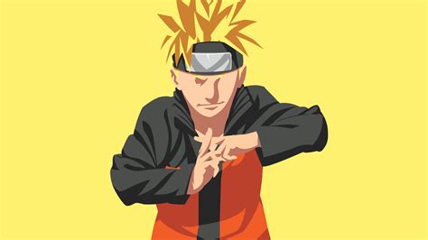 3840x2160 Resolution Naruto Uzumaki Minimal Art 4K Wallpaper ...