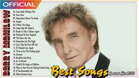 Barry Manilow Very Best Songs 2020 - Barry Manilow Greatest Hits Album ...