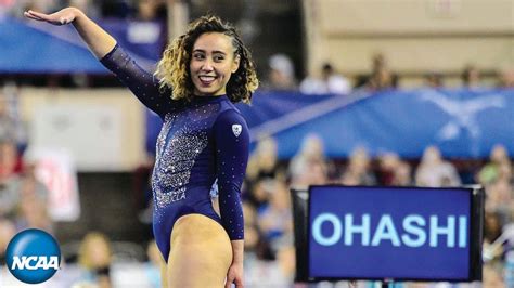 Katelyn ohashi is back at it again with her gymnastics floor routine ...