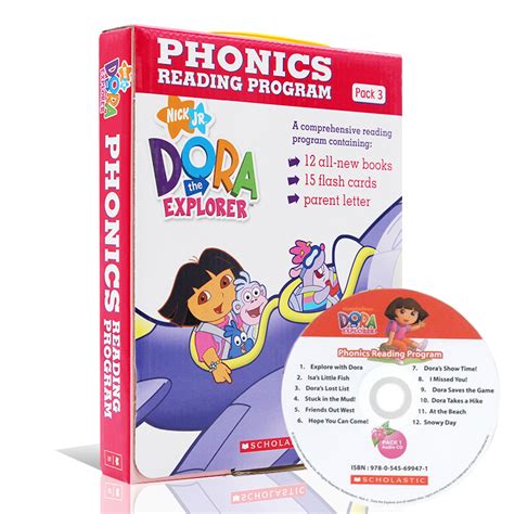 Dora the Explorer phonics reading program pack #3 with Dora adventure ...