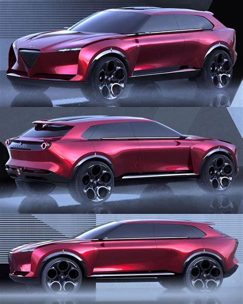 AGAIN the full project of Alfa Romeo SUV by Erik Sætre @eriksaetre # ...