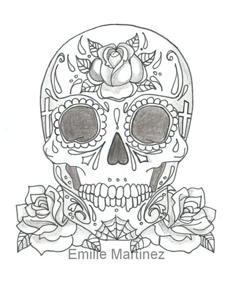 Mexican Skull Traditional Draw https://www.facebook.com ...