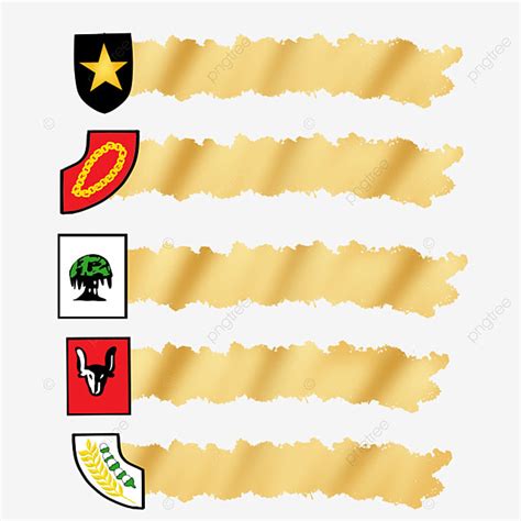 Lambang Pancasila Dengan Kuas Emas, Pancasila, Pancasila Symbol, Ikon ...