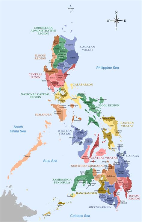 Bản đồ Philippines (Philippines Map, Mapa ng Pilipinas, 菲律宾地图 ...