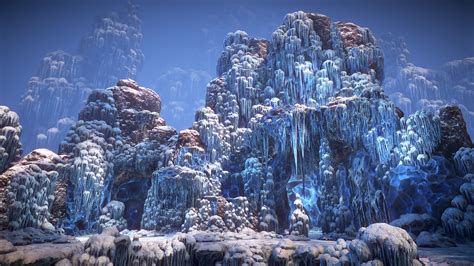 ArtStation - Ice pillars