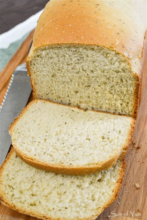 Italian Herb Bread Recipe for Bread Machine - Sum of Yum