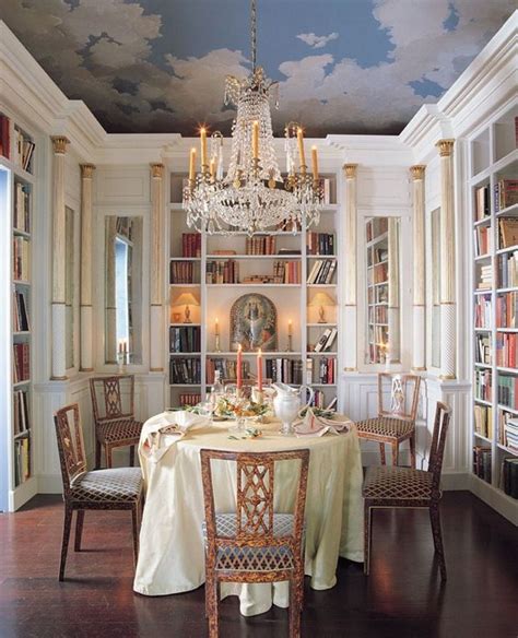 Library Dining Room...the ceiling is awesome! | Beautiful dining rooms ...