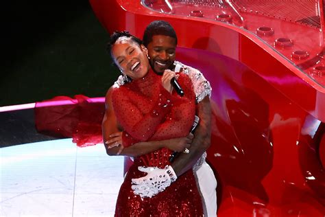 Usher defends intimate moment with Alicia Keys at the Super Bowl | The ...