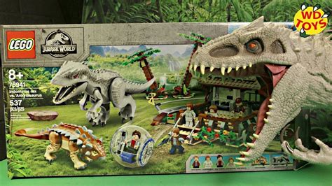 Jurassic World LEGO Indominus rex vs Ankylosaurus 75941 Unboxing Speed B...