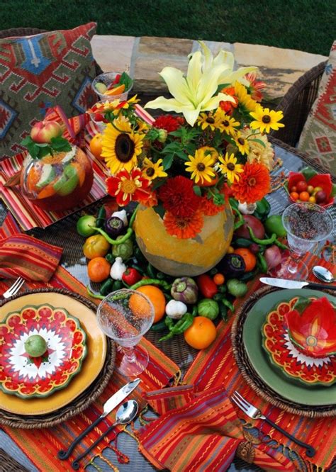 Tables Chics Style Mexicain pour vos Fiestas | Mexican table setting ...