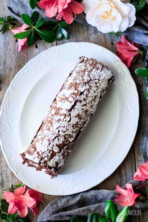 Flourless Chocolate Roulade - Savor the Flavour