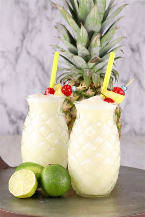 Easy Pina Coladas {Rum Cocktail} - Miss in the Kitchen