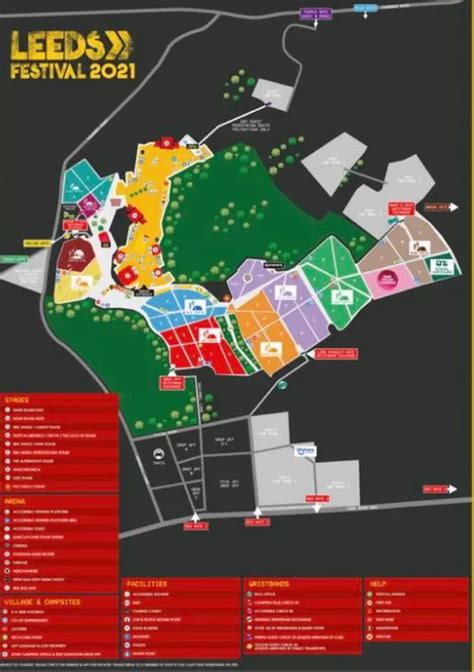 Leeds Festival map for 2021 released with stages, campsites, bars, food ...