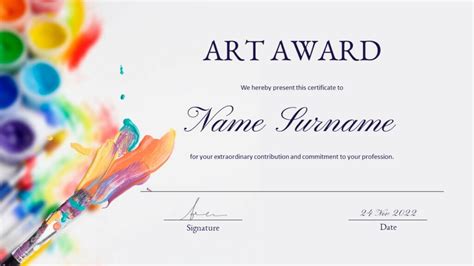 Award Certificate Template Powerpoint – MasterBundles